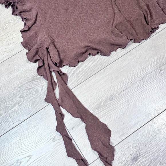 NWOT Free People Beach Trinity Top Chocolate Brown - Picture 7 of 15